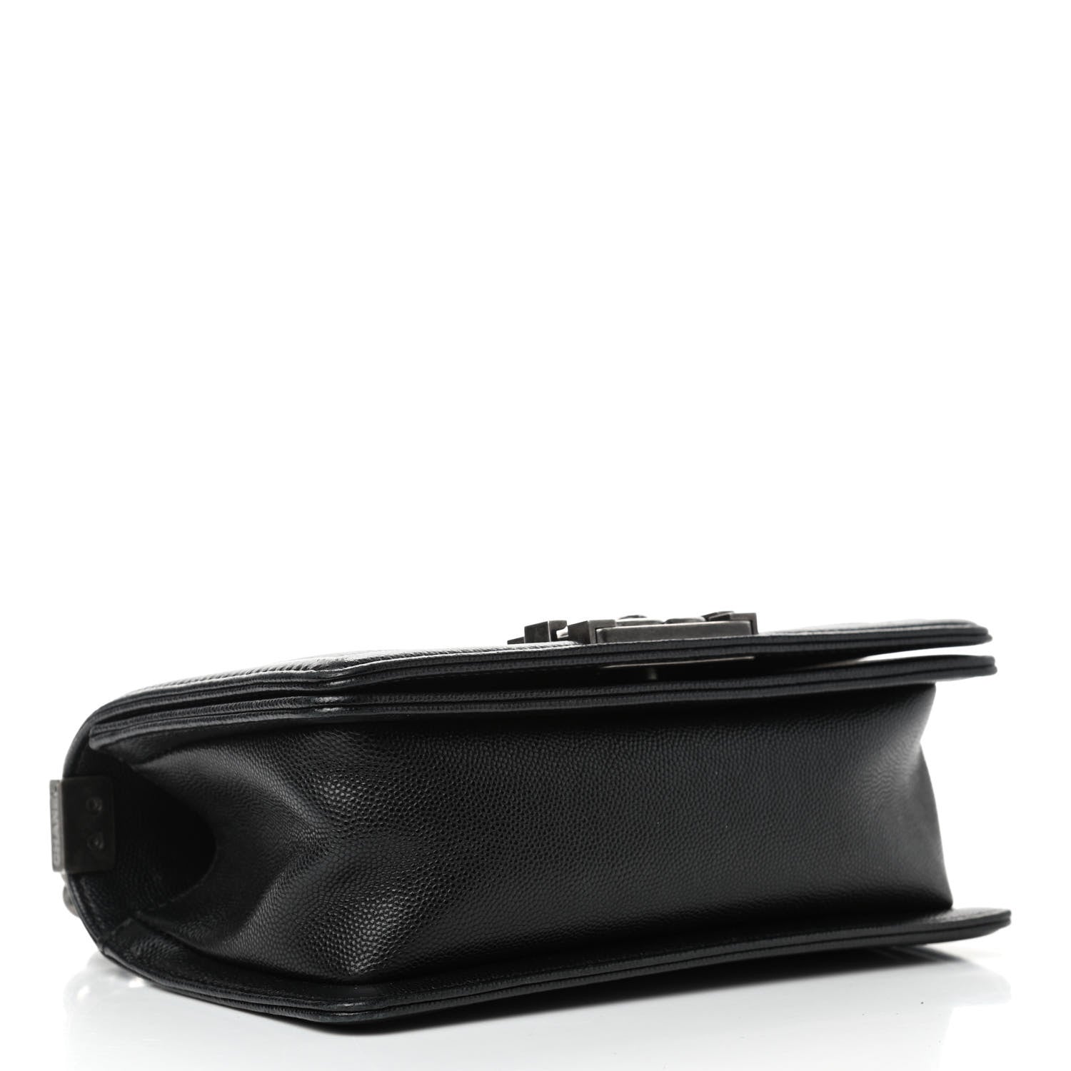 Chanel Caviar Chevron Quilted Small Boy Flap Black 3 of 6