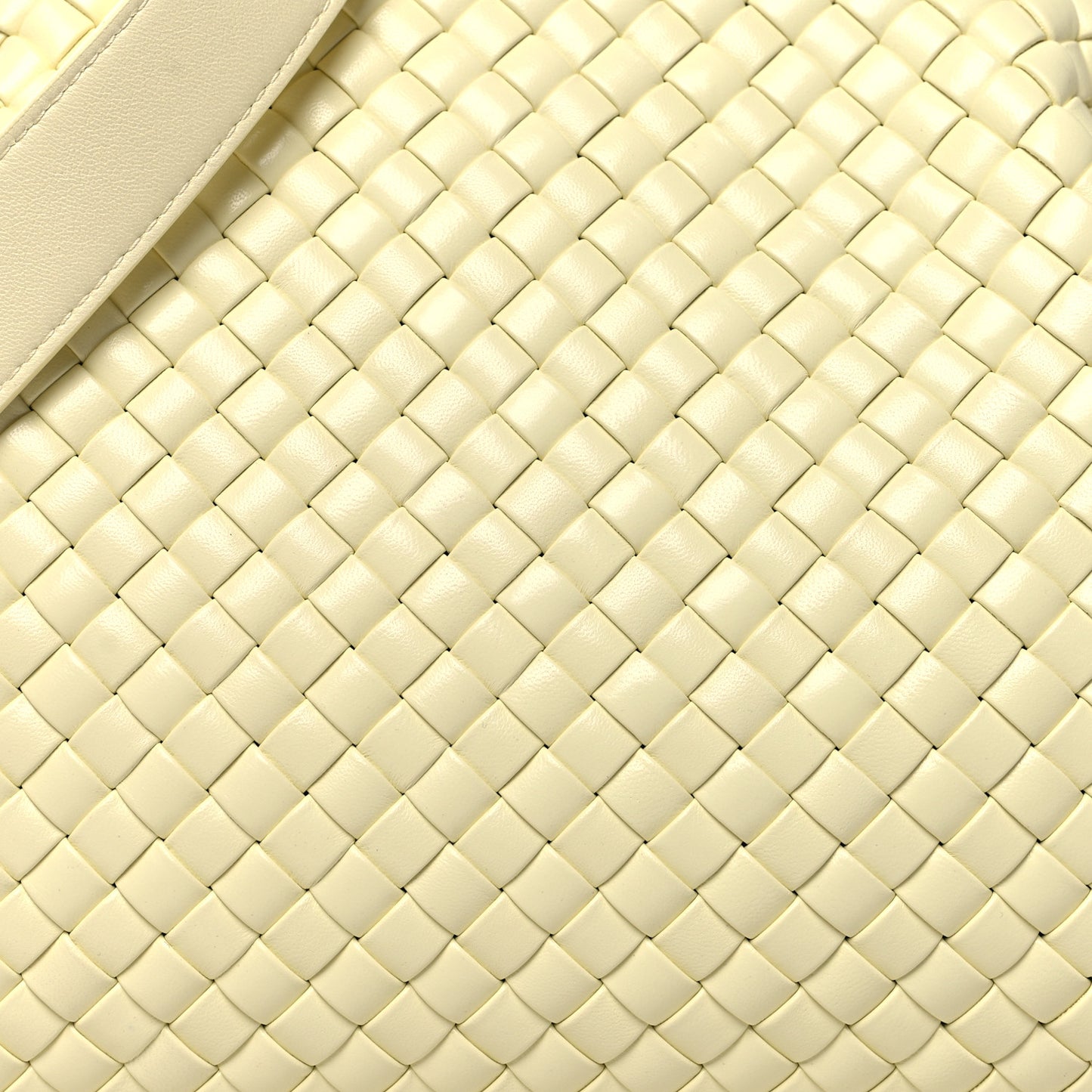 Nappa Intrecciato Small Padded The Handle Tote Zest Washed