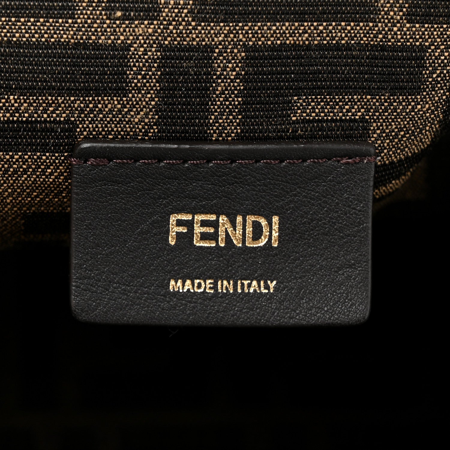 Fendi Shiny Nappa Medium Fendi First Black 6 of 11