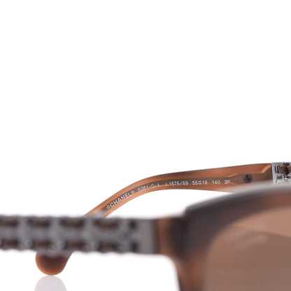 Chanel Lambskin Chain Polarized Sunglasses 5361-Q Brown 5 of 8