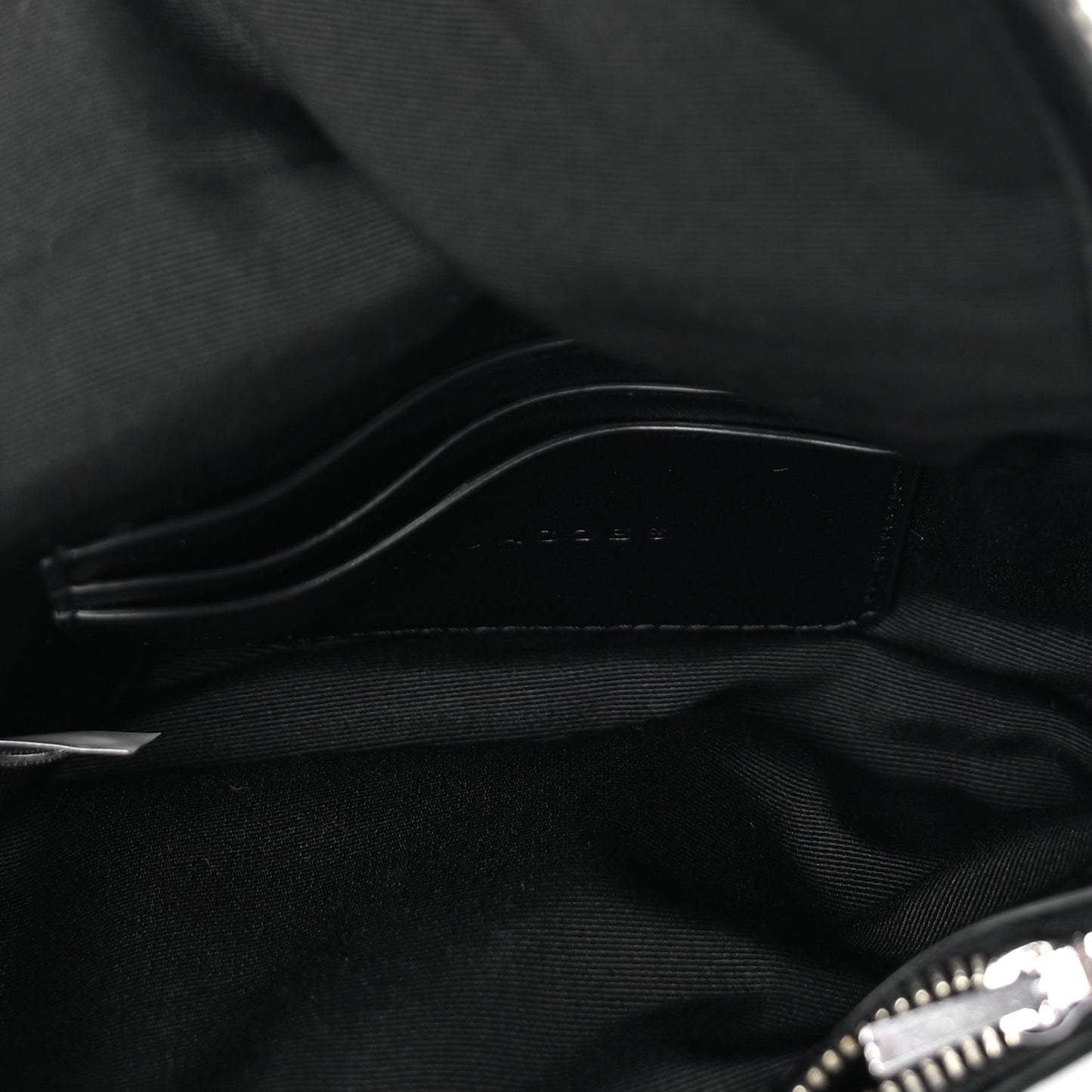 Calfskin The Monogram J Marc Shoulder Bag Black White