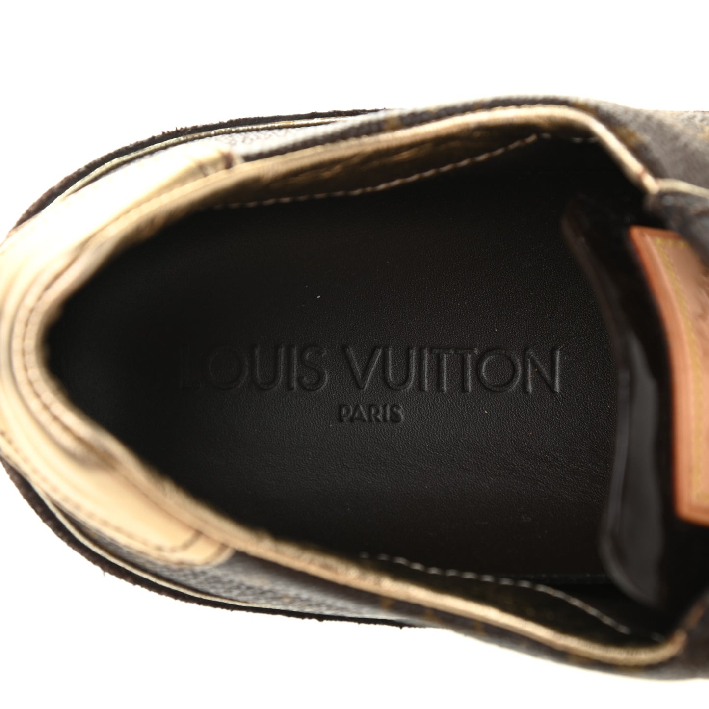 Monogram Suede Patent Speeding Velcro Sneakers 39
