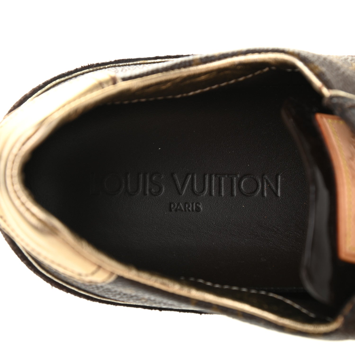 Louis Vuitton Monogram Suede Patent Speeding Velcro Sneakers 39 6 of 10