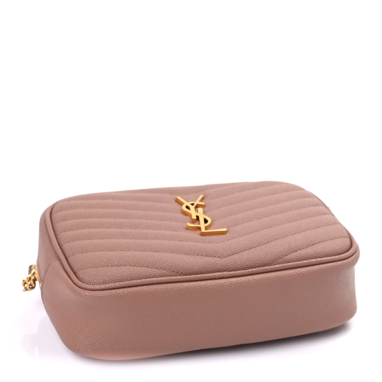 Grain De Poudre Matelasse Monogram Mini Lou Camera Bag Vintage Peach