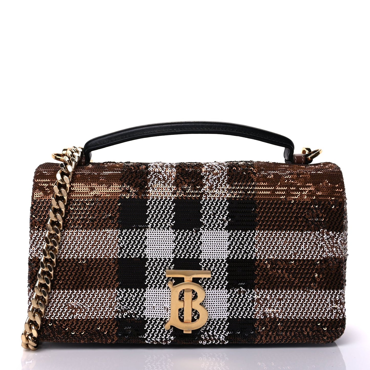 Sequin Small Lola Bag  Dark Birch
