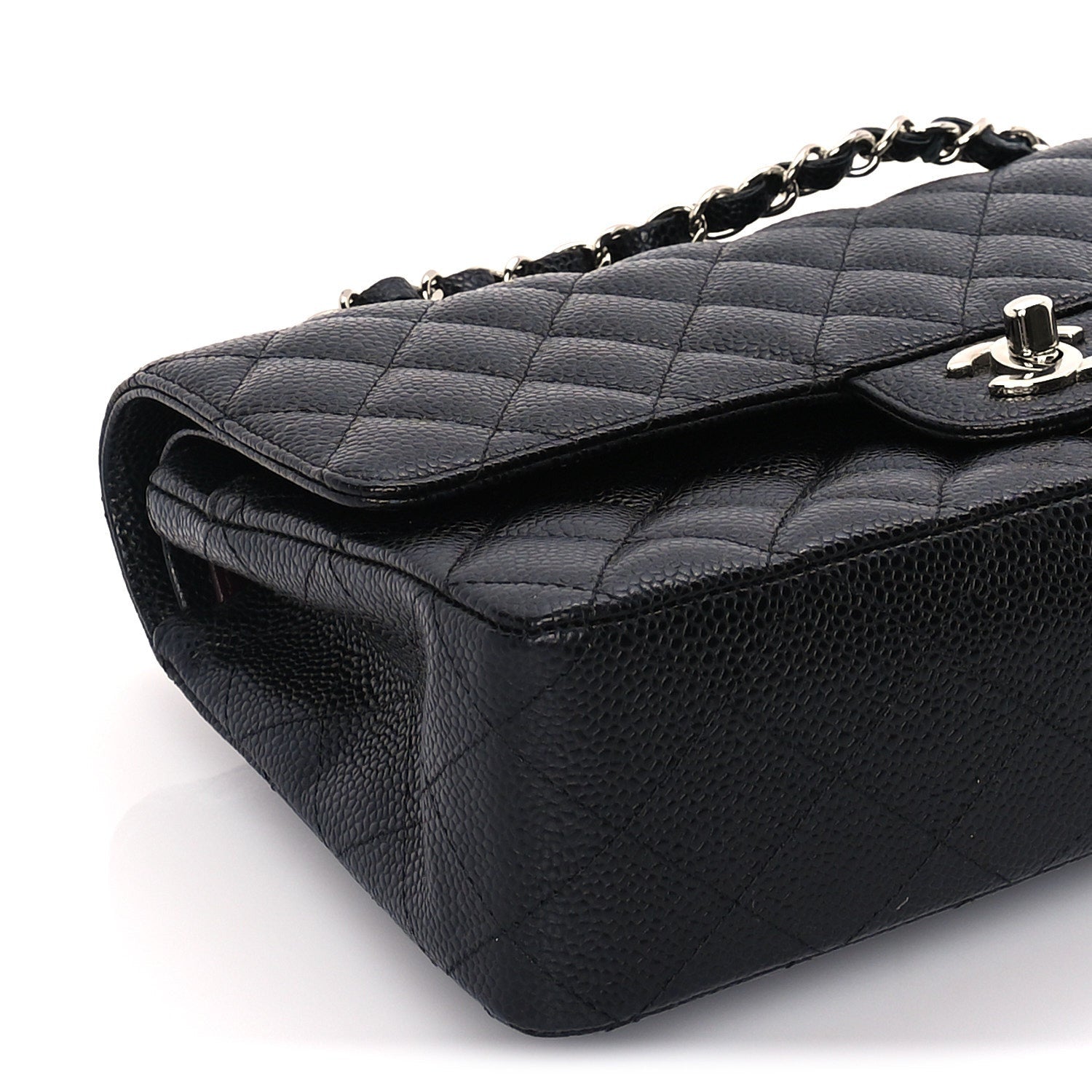 Chanel Caviar Quilted Medium Double Flap Black 8 of 9