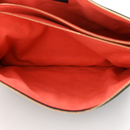 Louis Vuitton Lambskin Embossed Monogram LV Garden Coussin MM Navy Blue 8 of 10