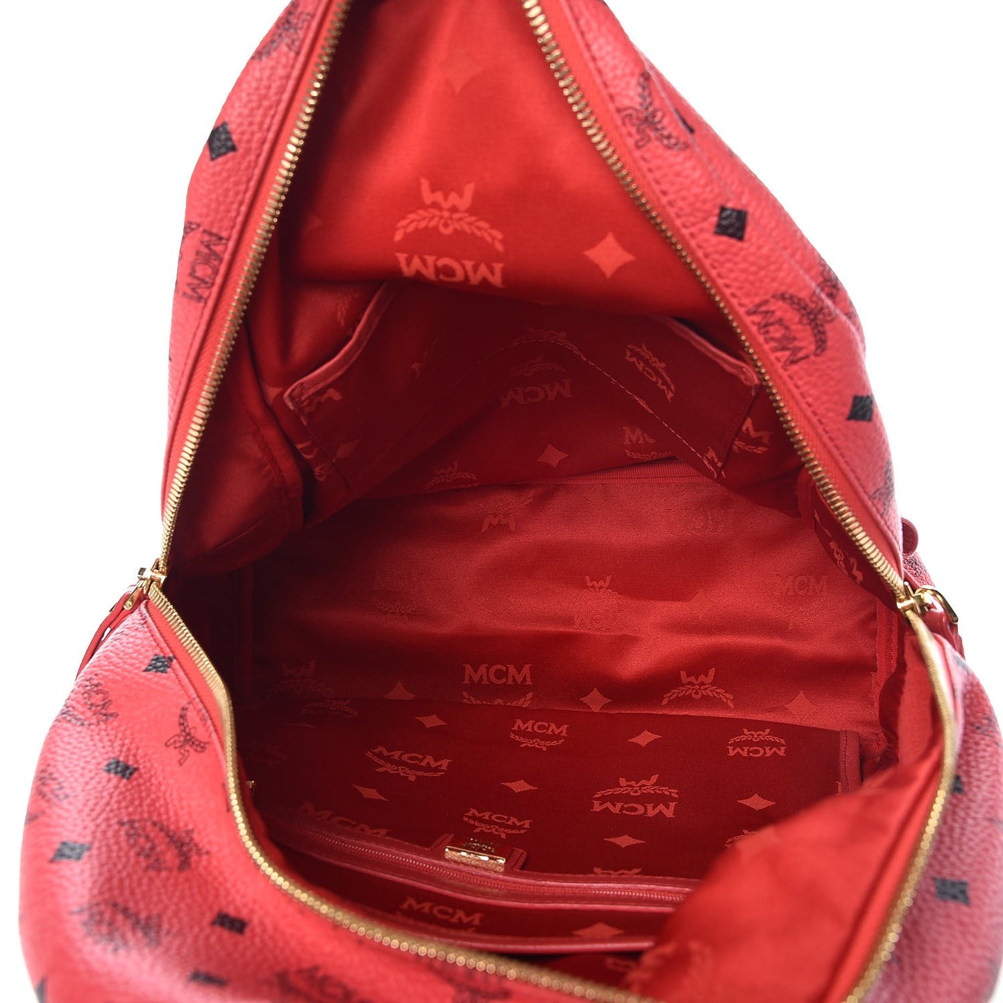 Visetos Medium Sprinkle Stud Stark Backpack Red