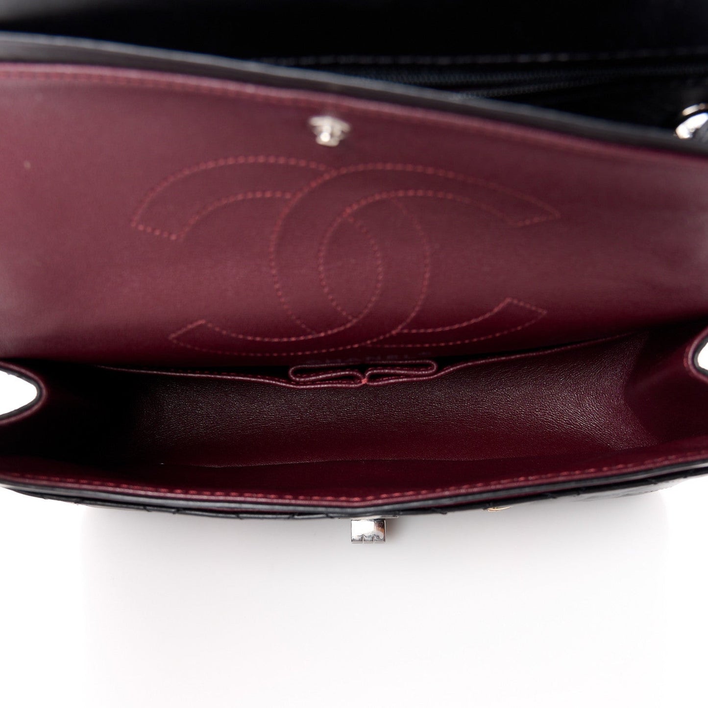 Aged Calfskin Space Charms 2.55 Reissue 225 Flap Black