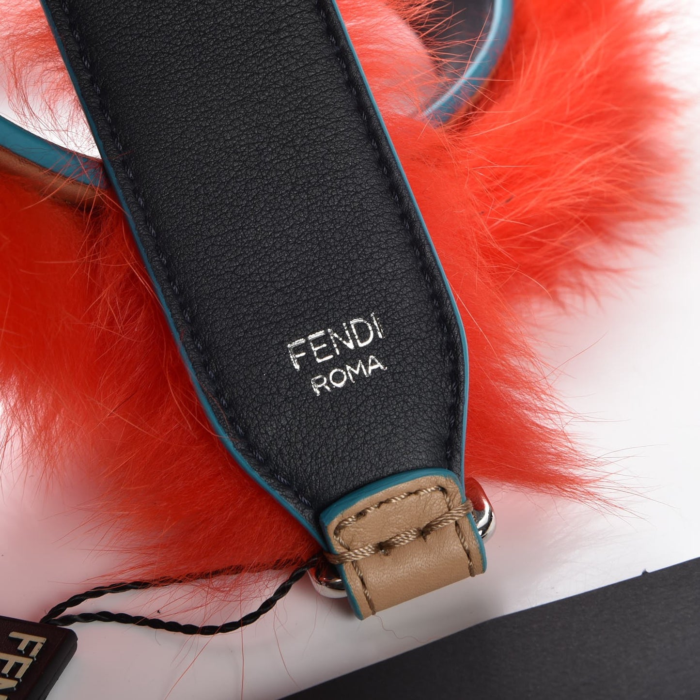 Fox Fur Strap You Red Navy