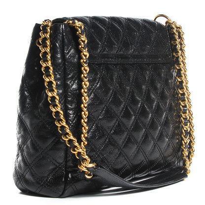 Marc Jacobs Lacquered Lambskin Baroque The XL Single Flap Black 3 of 11