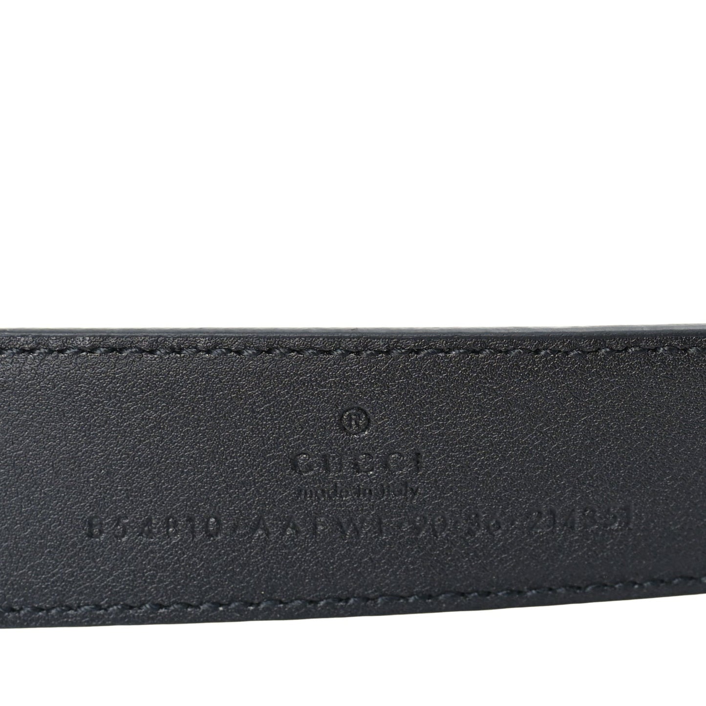 Saffiano Stirrup Buckle Belt 90 36  Black