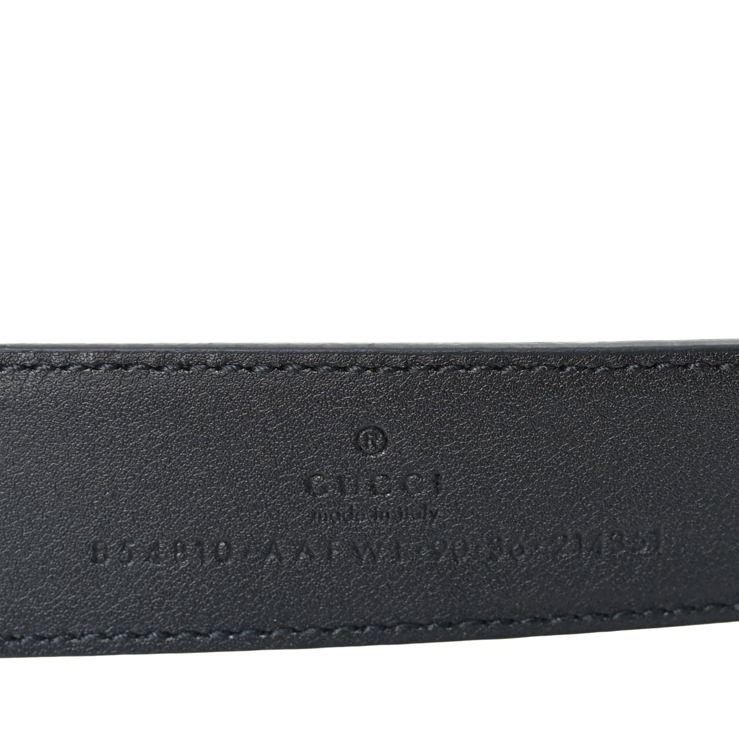 Gucci Saffiano Stirrup Buckle Belt 90 36  Black 5 of 5