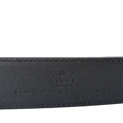 Gucci Saffiano Stirrup Buckle Belt 90 36  Black 5 of 5