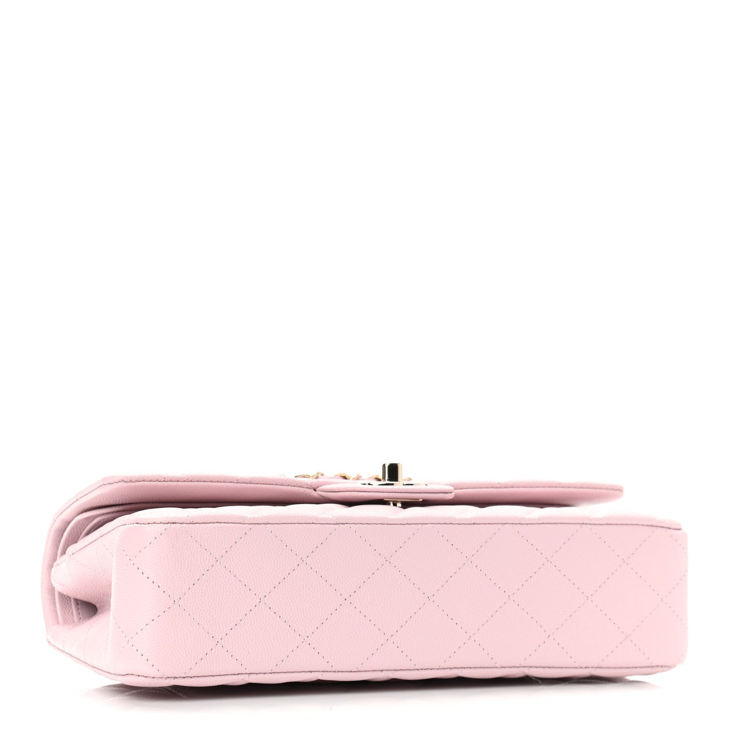 Chanel Caviar Quilted Medium Double Flap Light Pink 4 of 10