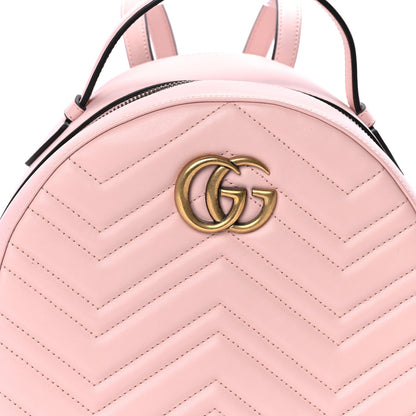 Gucci Calfskin Matelasse GG Marmont Backpack Porcelain Rose 6 of 8