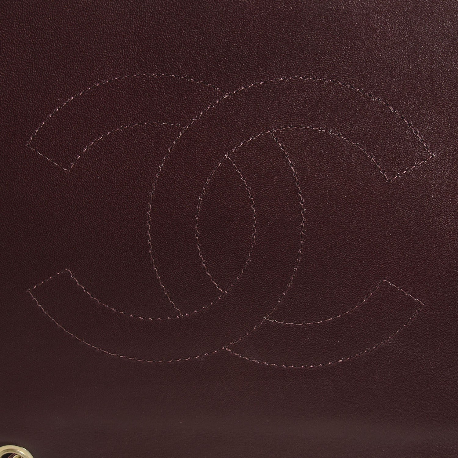 Chanel Lambskin Quilted Medium Diamond CC Flap Burgundy 6 of 8