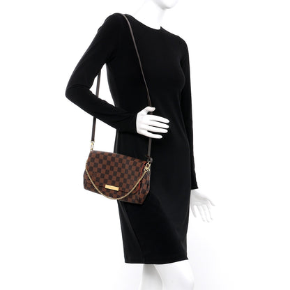 Louis Vuitton Damier Ebene Favorite MM 2 of 9