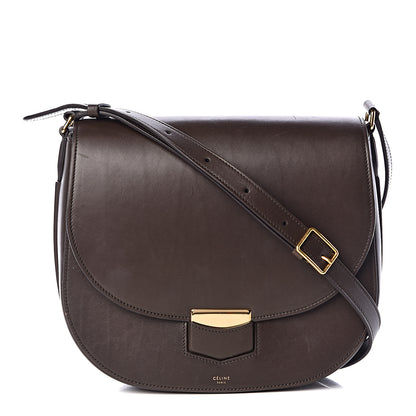 Celine Supersoft Calfskin Medium Trotteur Wood 1 of 21