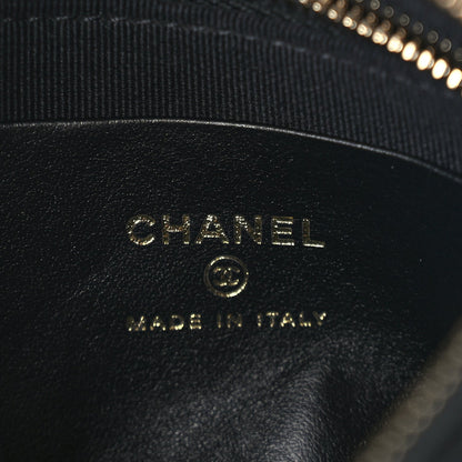 Chanel Lambskin Quilted Chain Around Top Handle Mini Bag Black 5 of 9