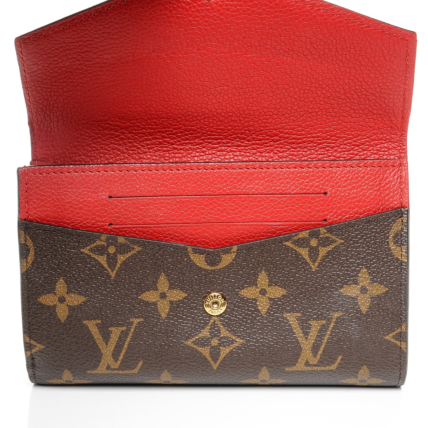 Monogram Pallas Compact Wallet Cherry