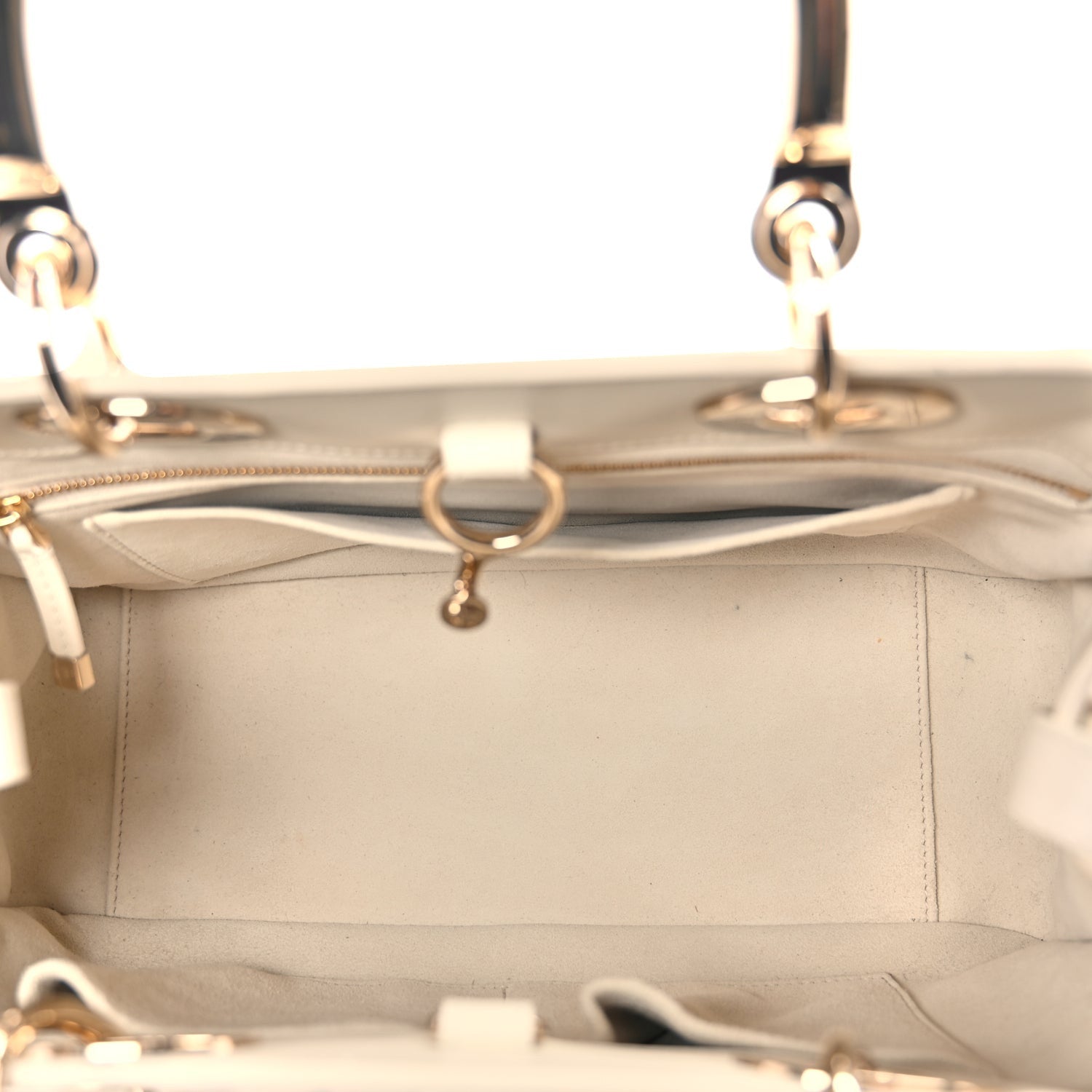 Christian Dior Calfskin Cannage Medium The Lady 95.22  White 4 of 8