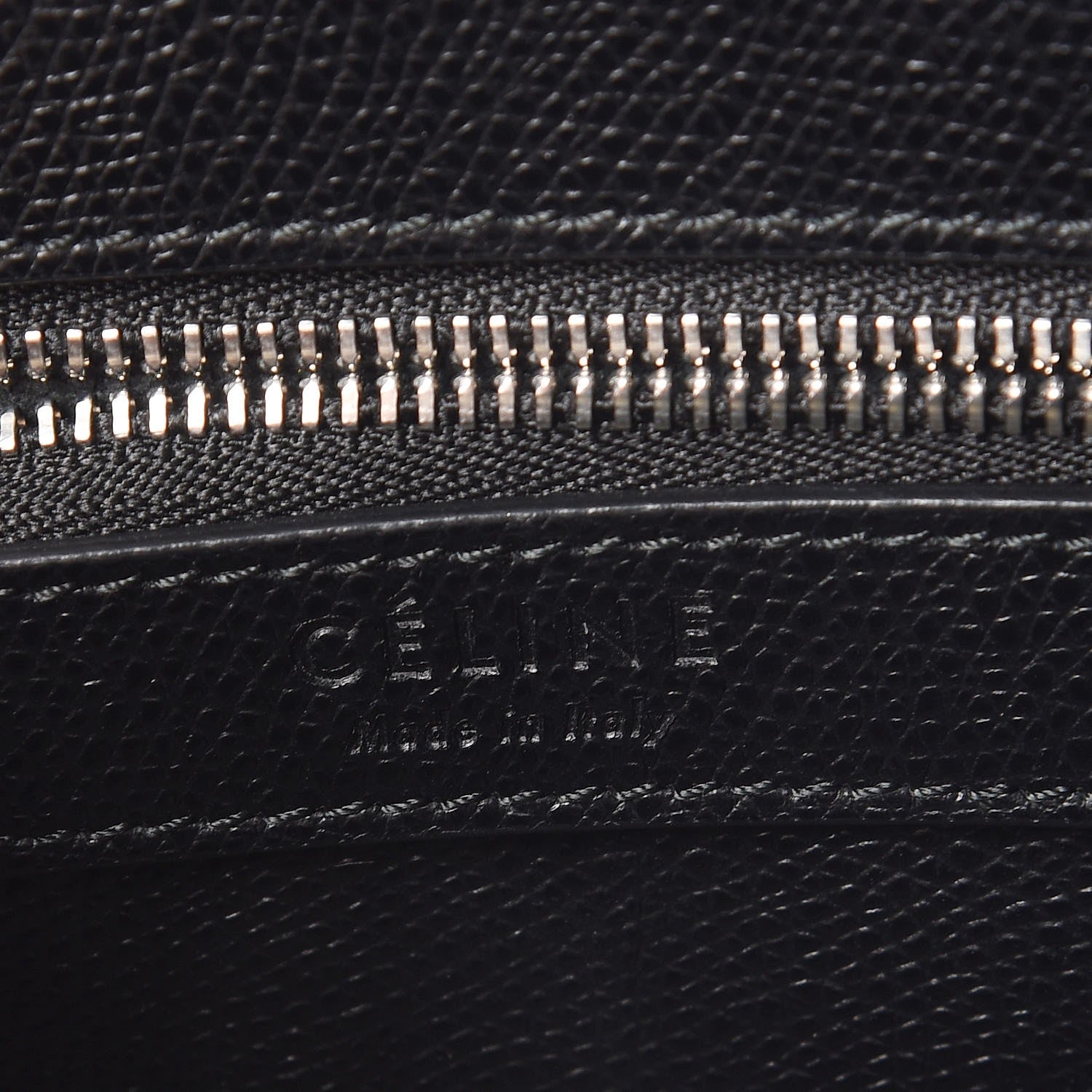 Celine Grained Calfskin Small Vertical Cabas Black 7 of 8