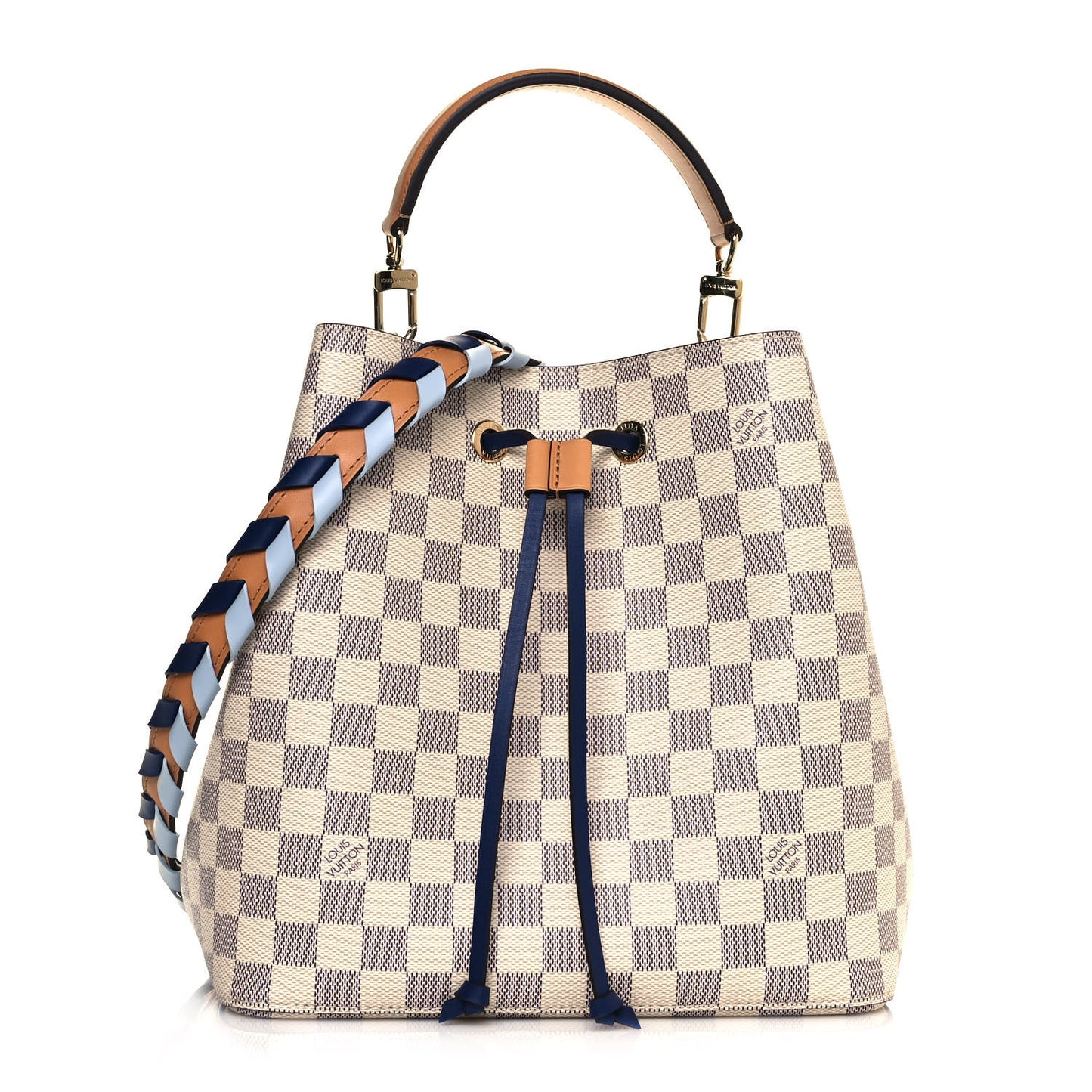 Damier Azur Braided Neonoe MM Blue