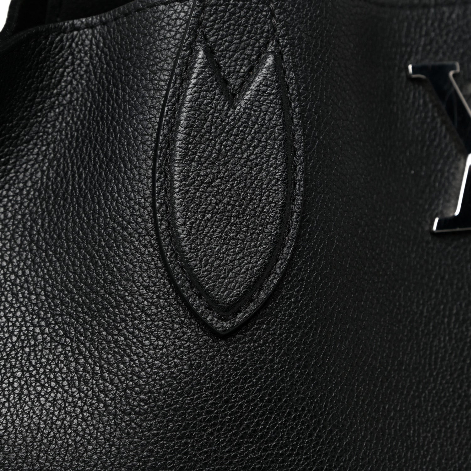 Louis Vuitton Calfskin Lockme Go Tote Black 12 of 20