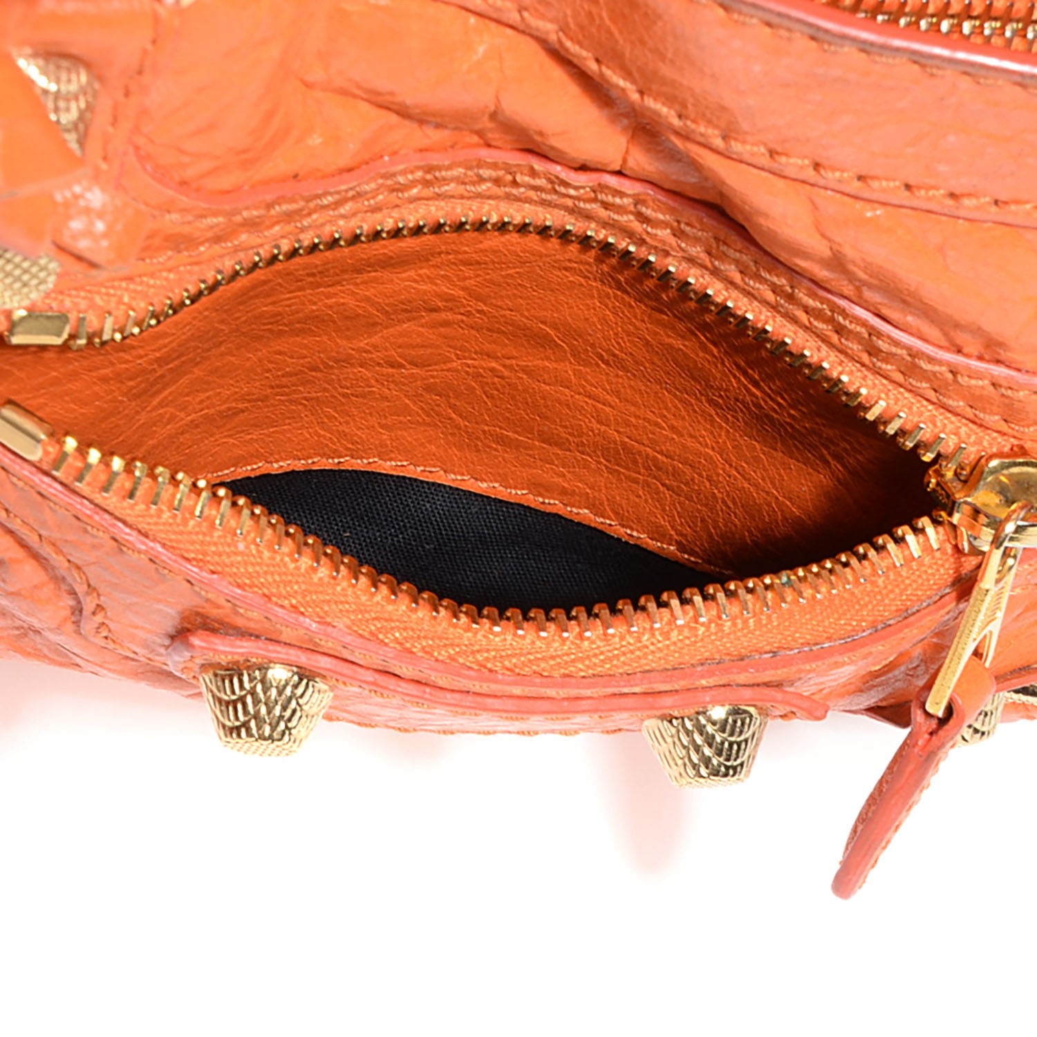 Balenciaga Agneau Giant 12 Gold Hardware Mini City Tangerine 13 of 15