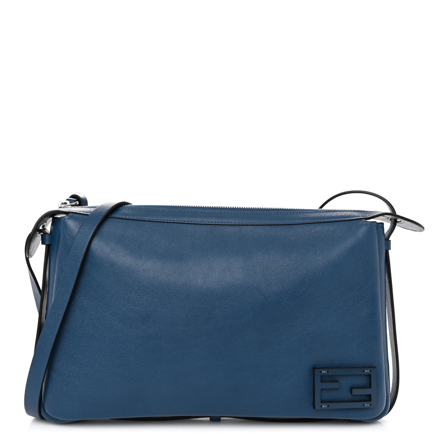 Vitello Medium Simply Fendi Shoulder Bag Blue