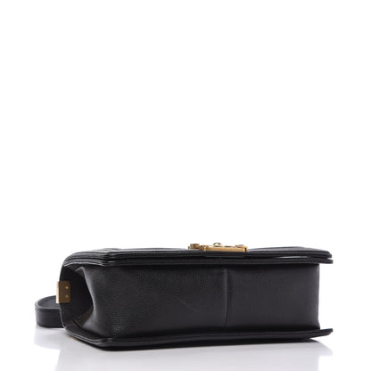 Chanel Caviar Quilted Medium Boy Flap Black 4 of 10
