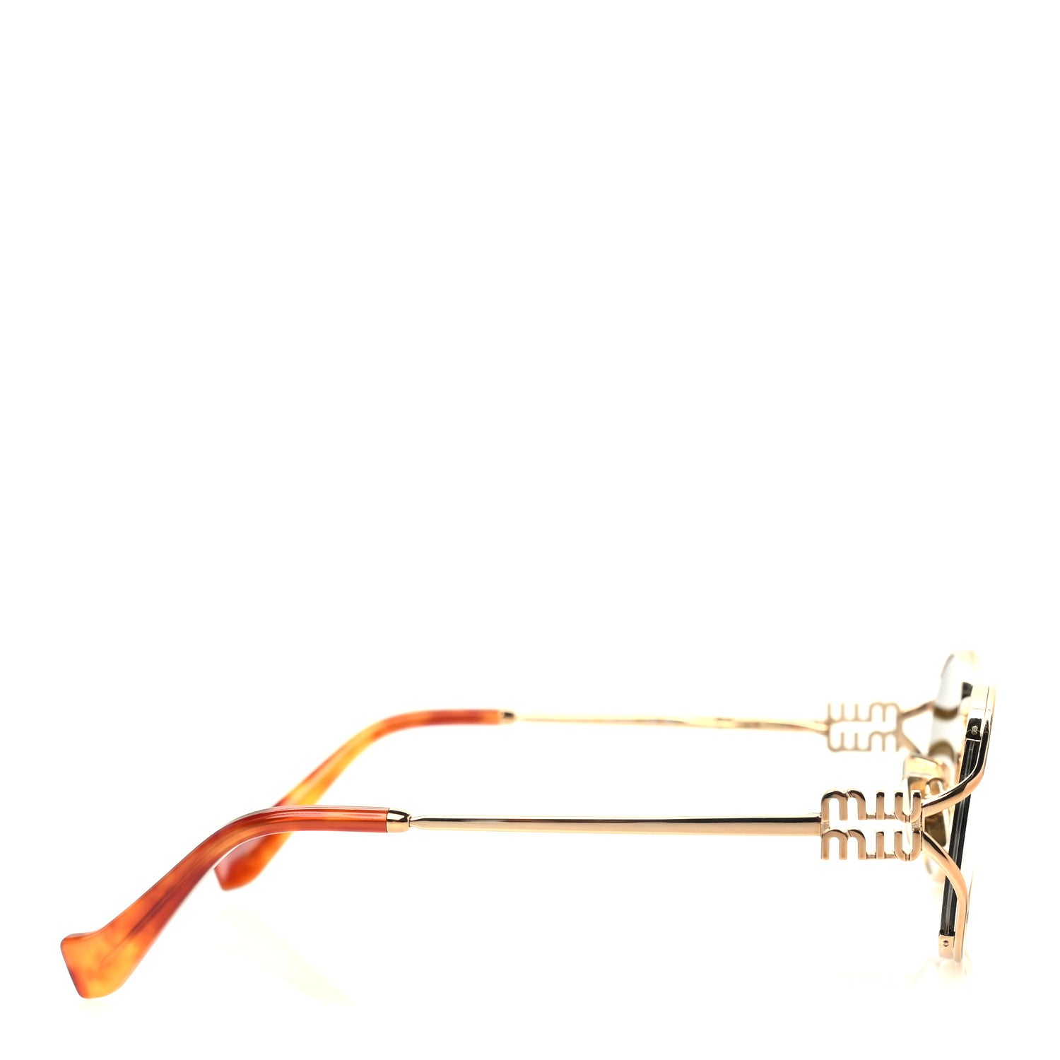 Miu Miu Metal Oval Sunglasses SMU52Y Tortoise Loden 3 of 7