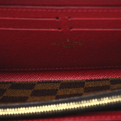 Louis Vuitton Damier Ebene Clemence Wallet Cherry 5 of 7