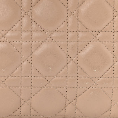 Christian Dior Lambskin Cannage Large Lady Dior Beige 11 of 15