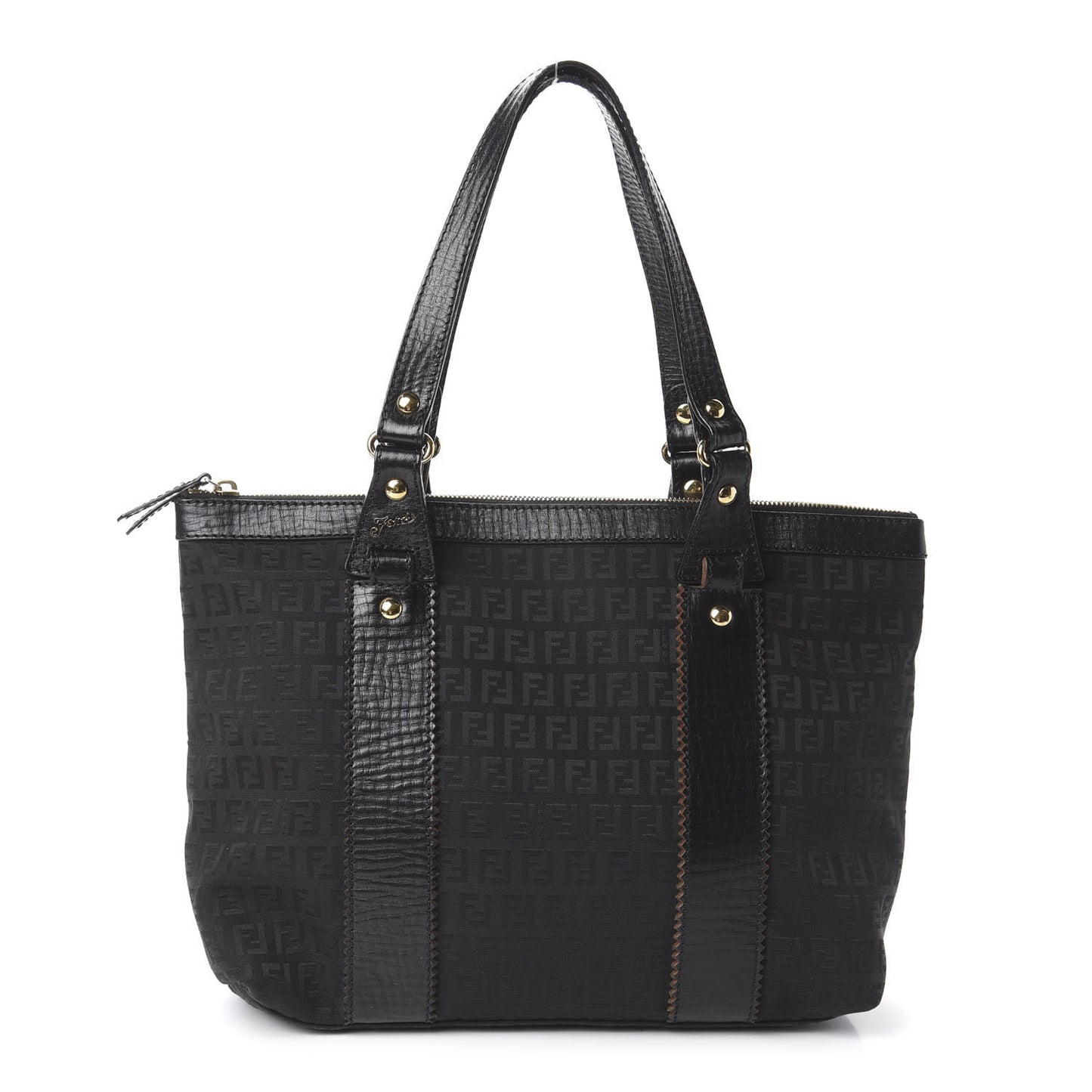 Zucchino Vitello Shopping Tote Black