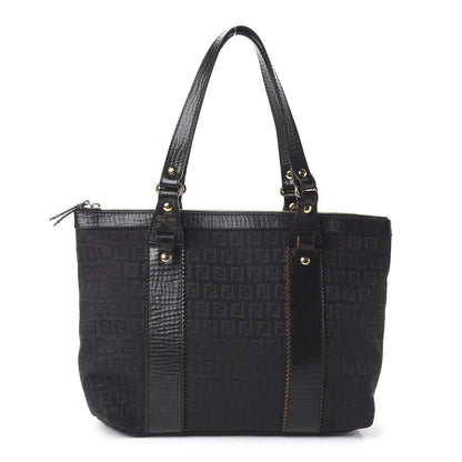 Fendi Zucchino Vitello Shopping Tote Black 1 of 8