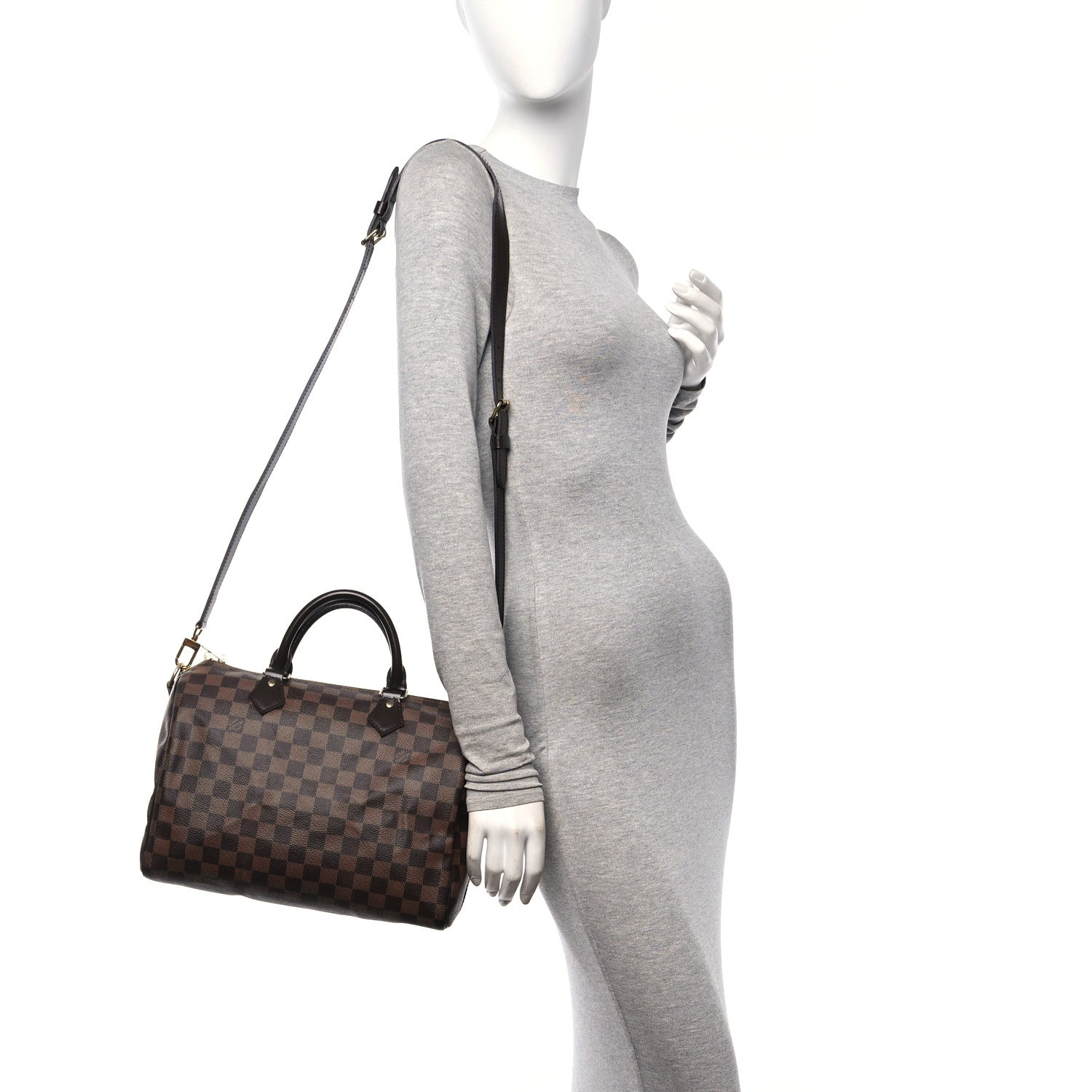 Louis Vuitton Damier Ebene Speedy Bandouliere 30 2 of 15