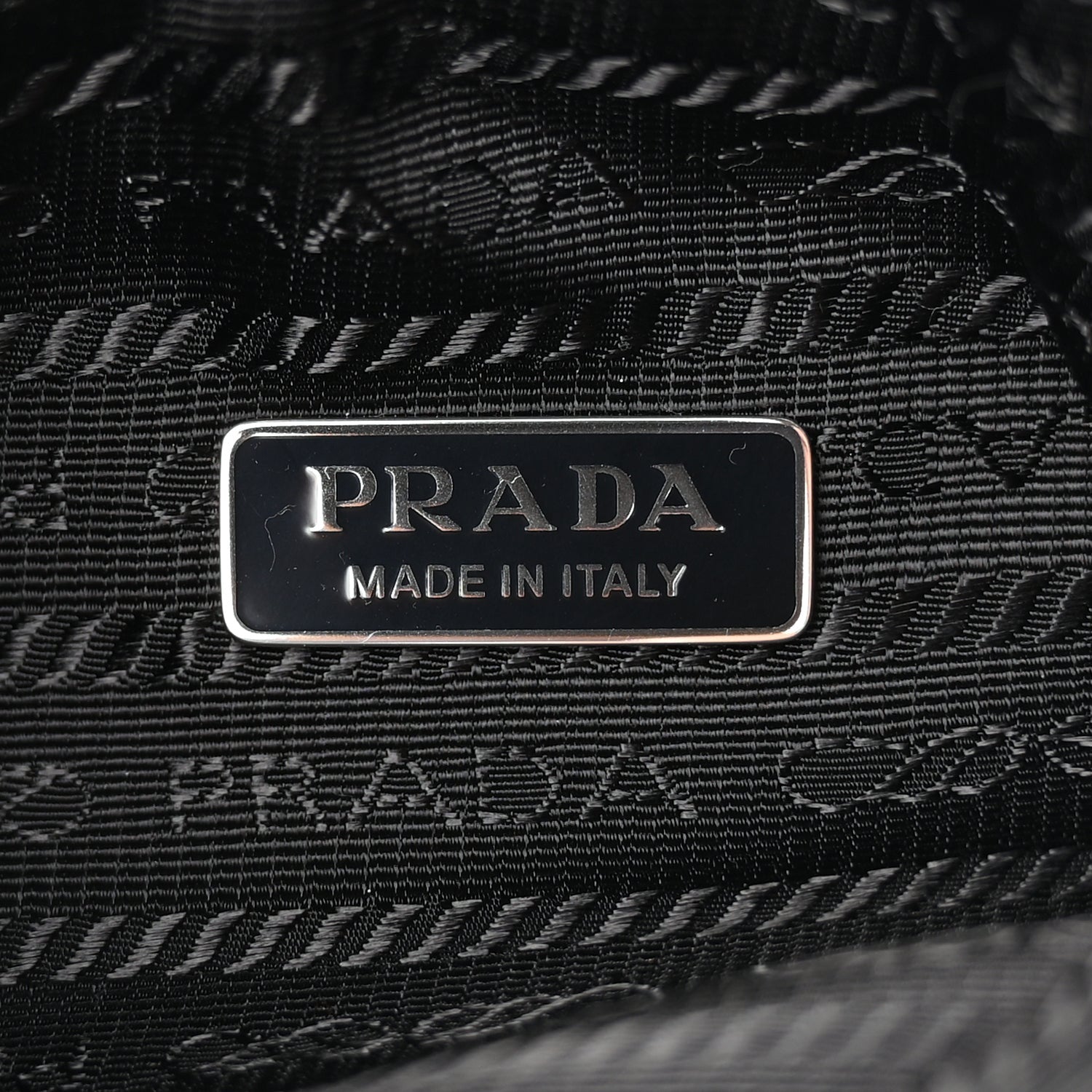 Prada PRADA Terry Cloth Mini Re-Edition 2000 Bag Celeste Black 5 of 9