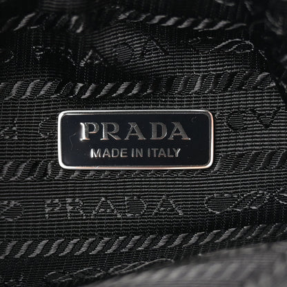 Prada PRADA Terry Cloth Mini Re-Edition 2000 Bag Celeste Black 5 of 9