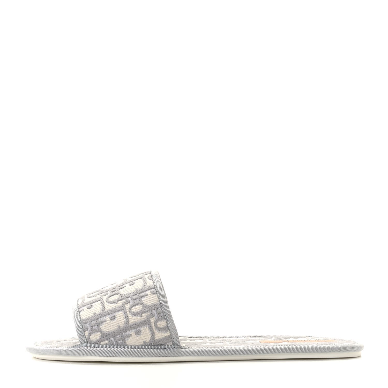 Christian Dior Velvet Oblique Chez Moi Sandal 41 Grey Stone 1 of 12