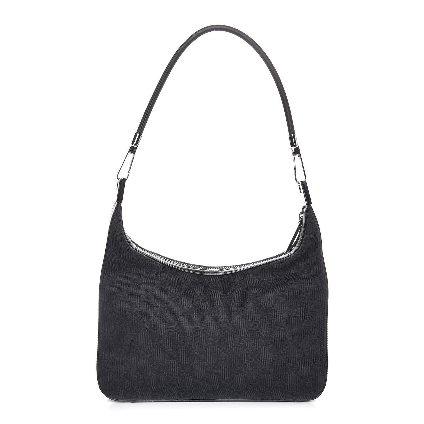 Monogram GG Small Clasp Hobo Black