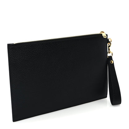 Gucci Calfskin Horsebit 1955 Wristlet Pouch  Black 3 of 7