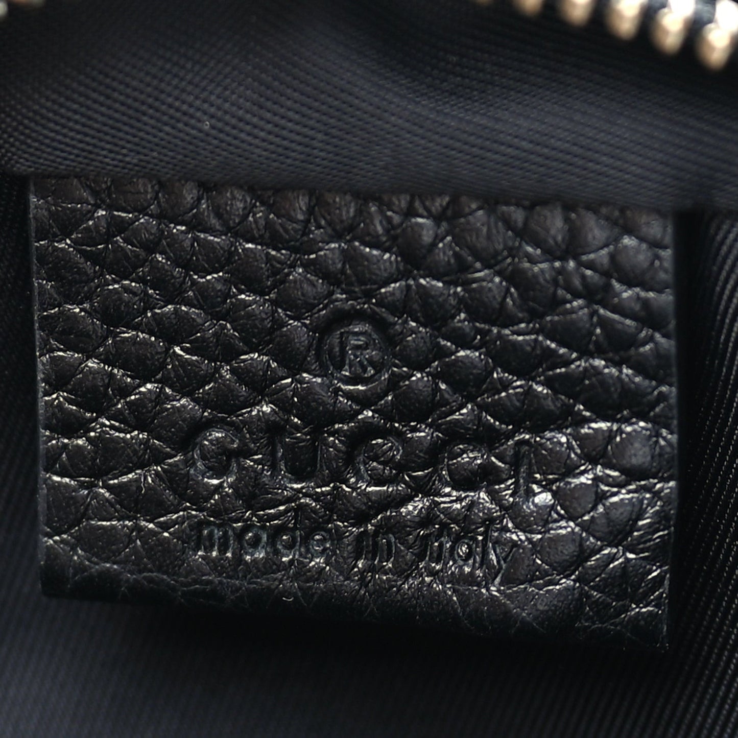 Pebbled Calfskin Mini Soho Disco Bag Black