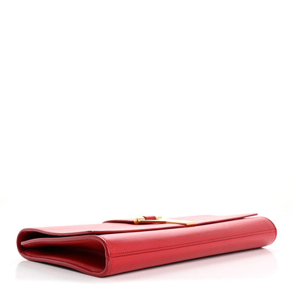 Saint Laurent Calfskin Classic Y Ligne Clutch Rouge Orient 4 of 7