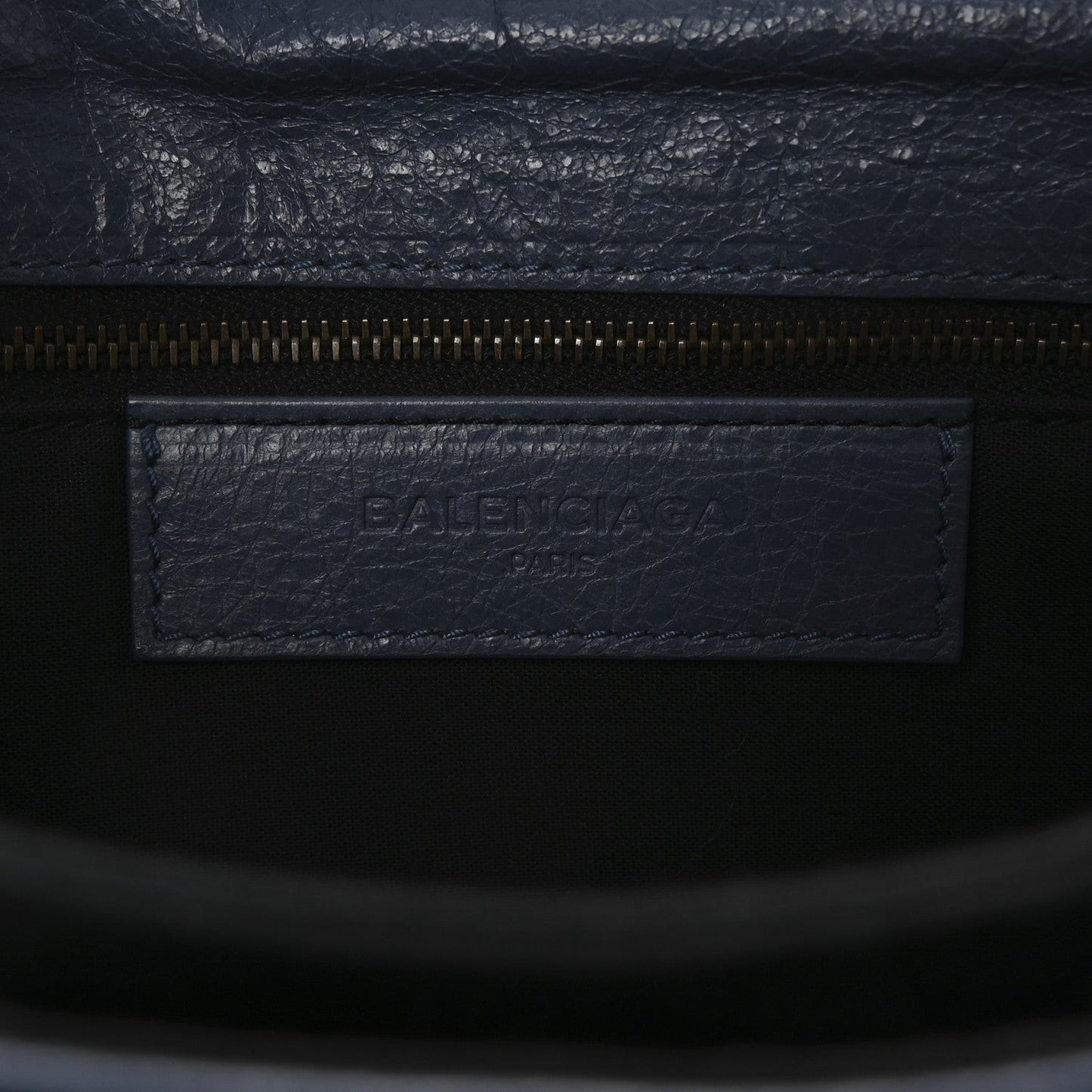 Agneau Classic Hardware Envelope Clutch Bleu Persan