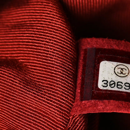 Chanel Lambskin Quilted Medium  19 Flap  Red 6 of 9