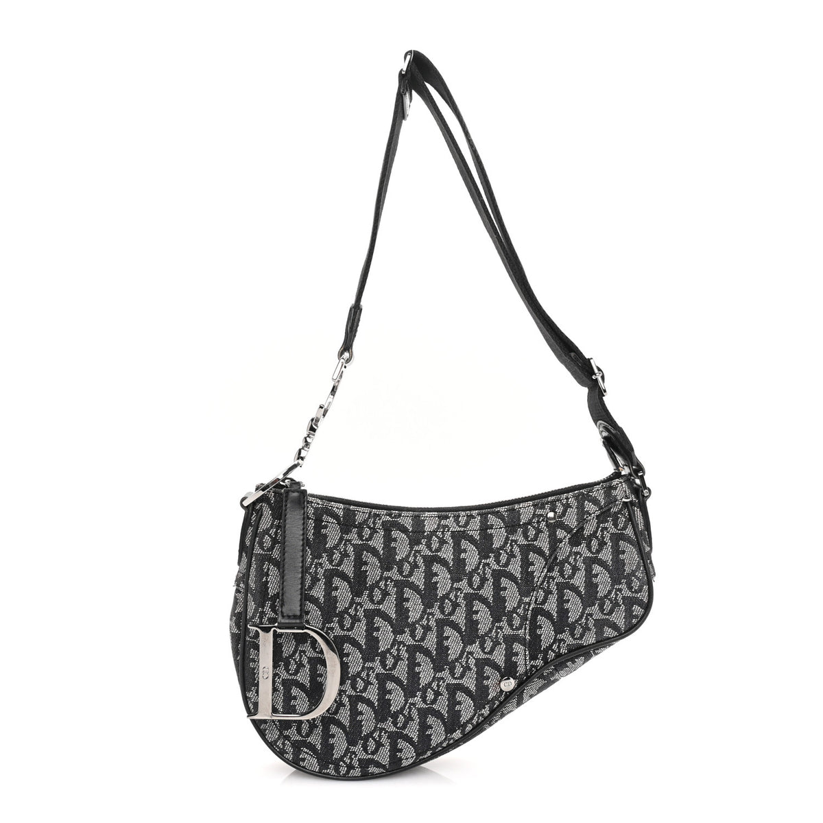 Monogram Saddle Bag Black