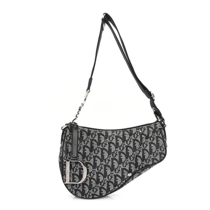 Christian Dior Monogram Saddle Bag Black 1 of 8