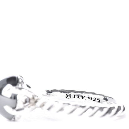 David Yurman Sterling Silver Hematite 10mm Chatelaine Ring 52 6 5 of 6